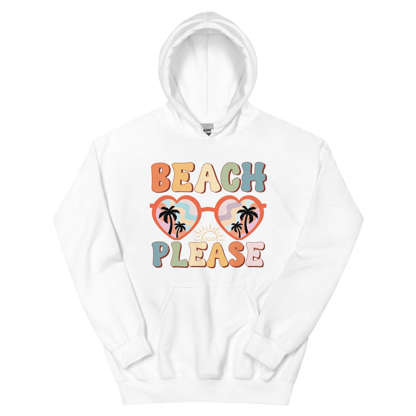 BEACH PLEASE UNISEX HOODIE