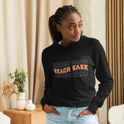 BEACH BABE HOODED LONG SLEEVE