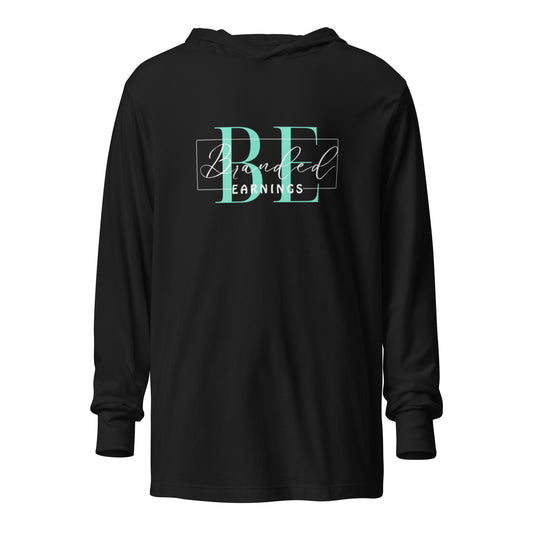 Branded Earnings Hooded long-sleeve tee