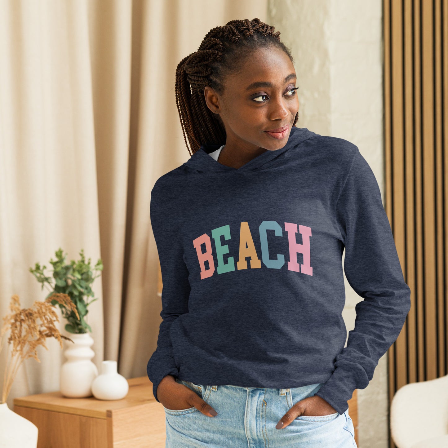 BEACH HOODED LONG SLEEVE