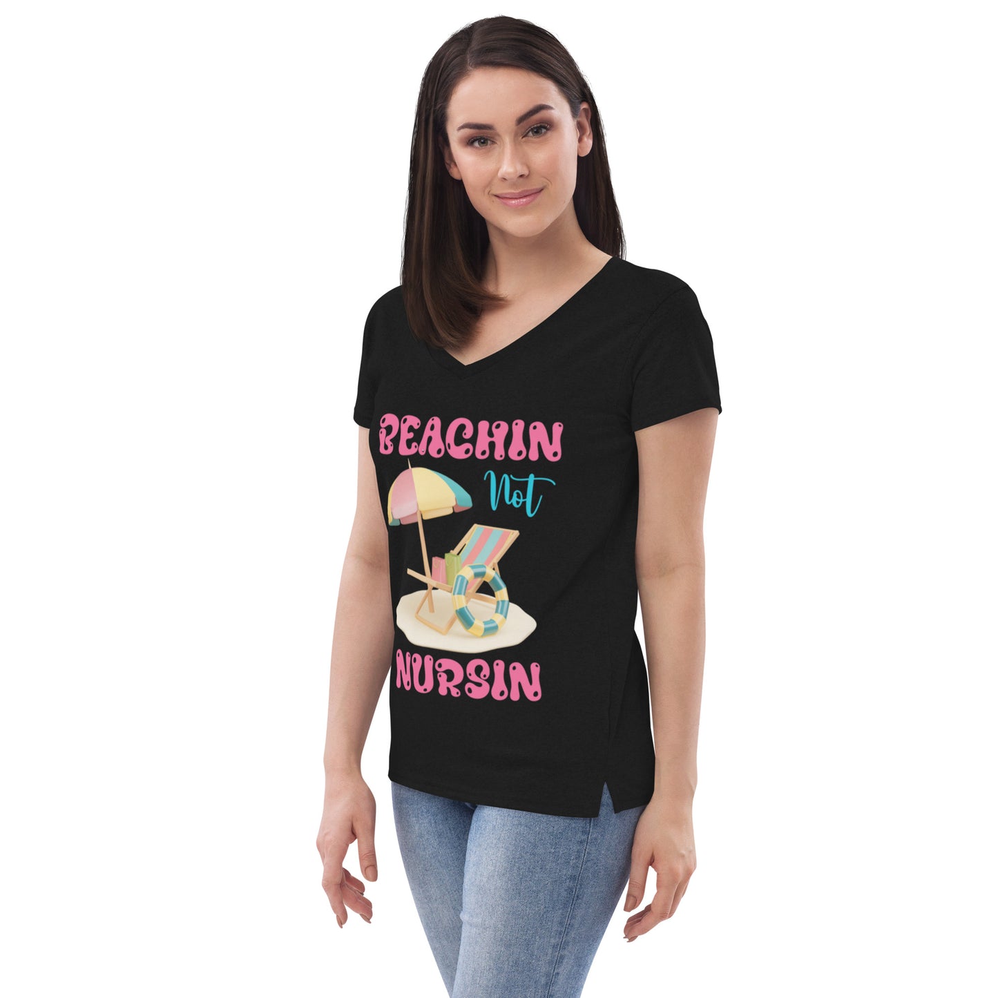 BEACHIN NOT NURSIN V-NECK