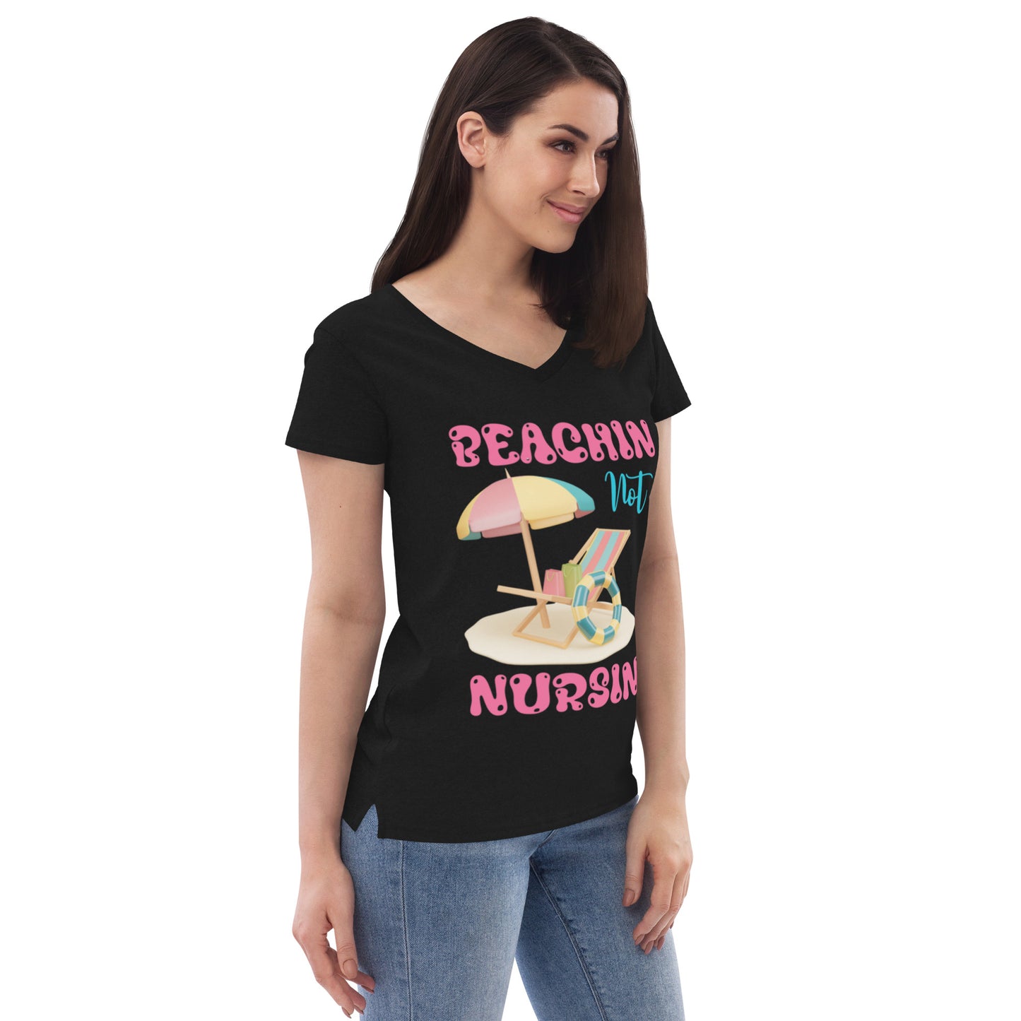 BEACHIN NOT NURSIN V-NECK