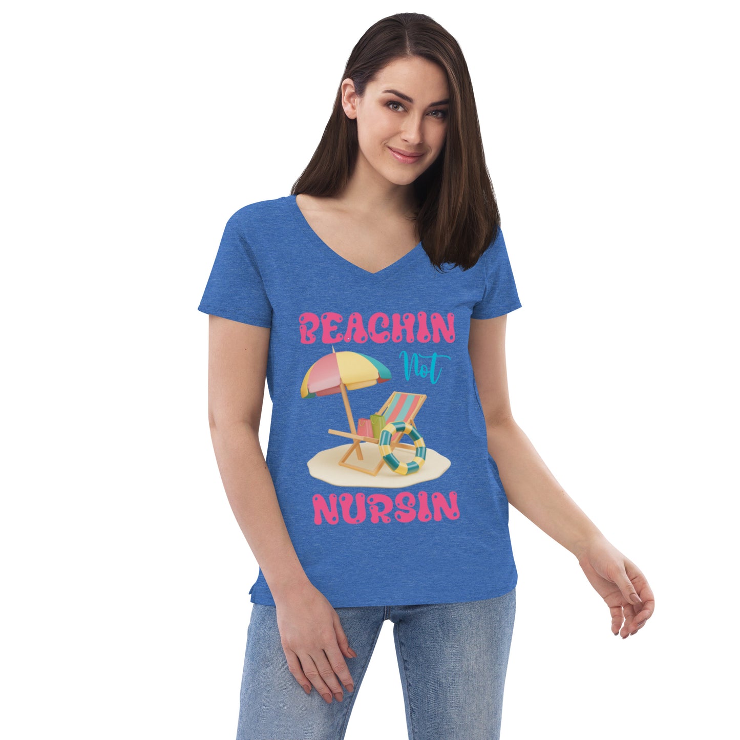 BEACHIN NOT NURSIN V-NECK