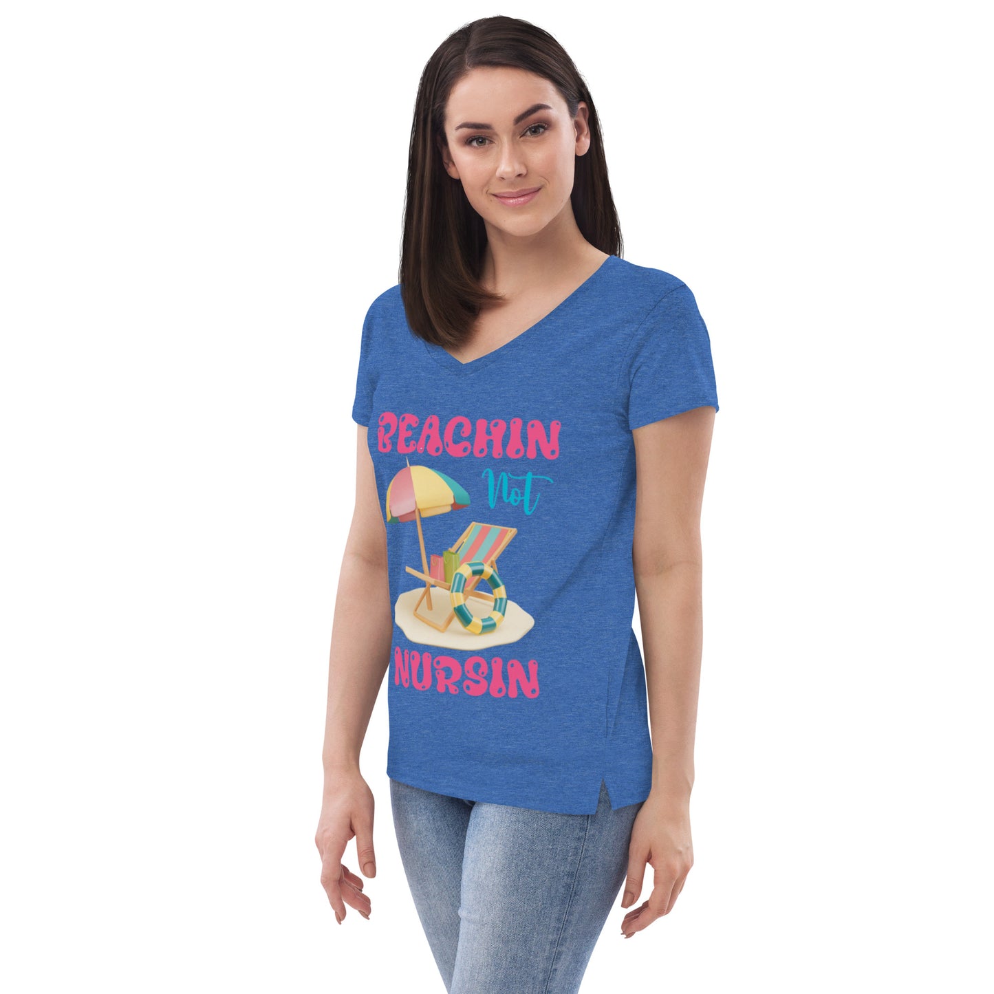 BEACHIN NOT NURSIN V-NECK