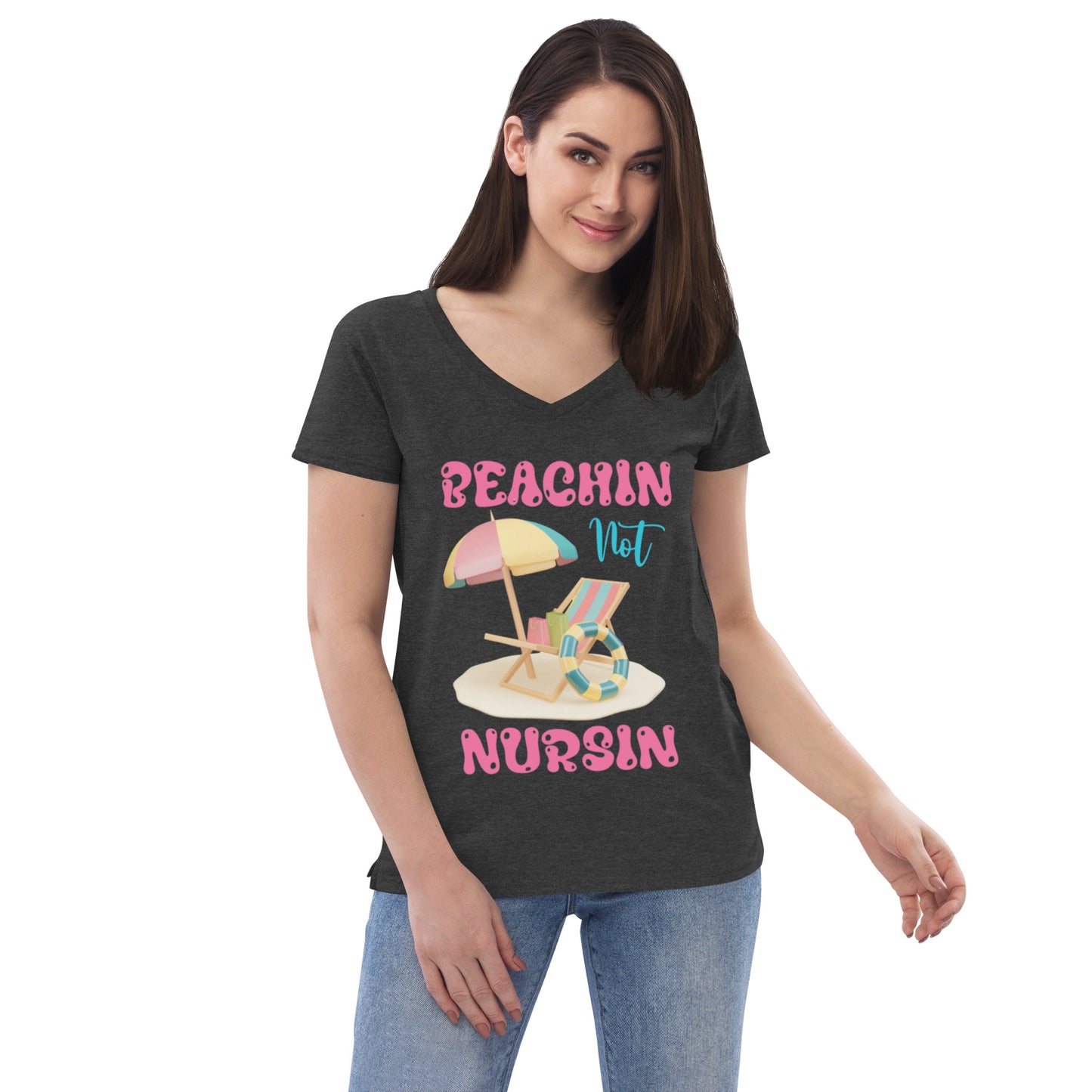 BEACHIN NOT NURSIN V-NECK