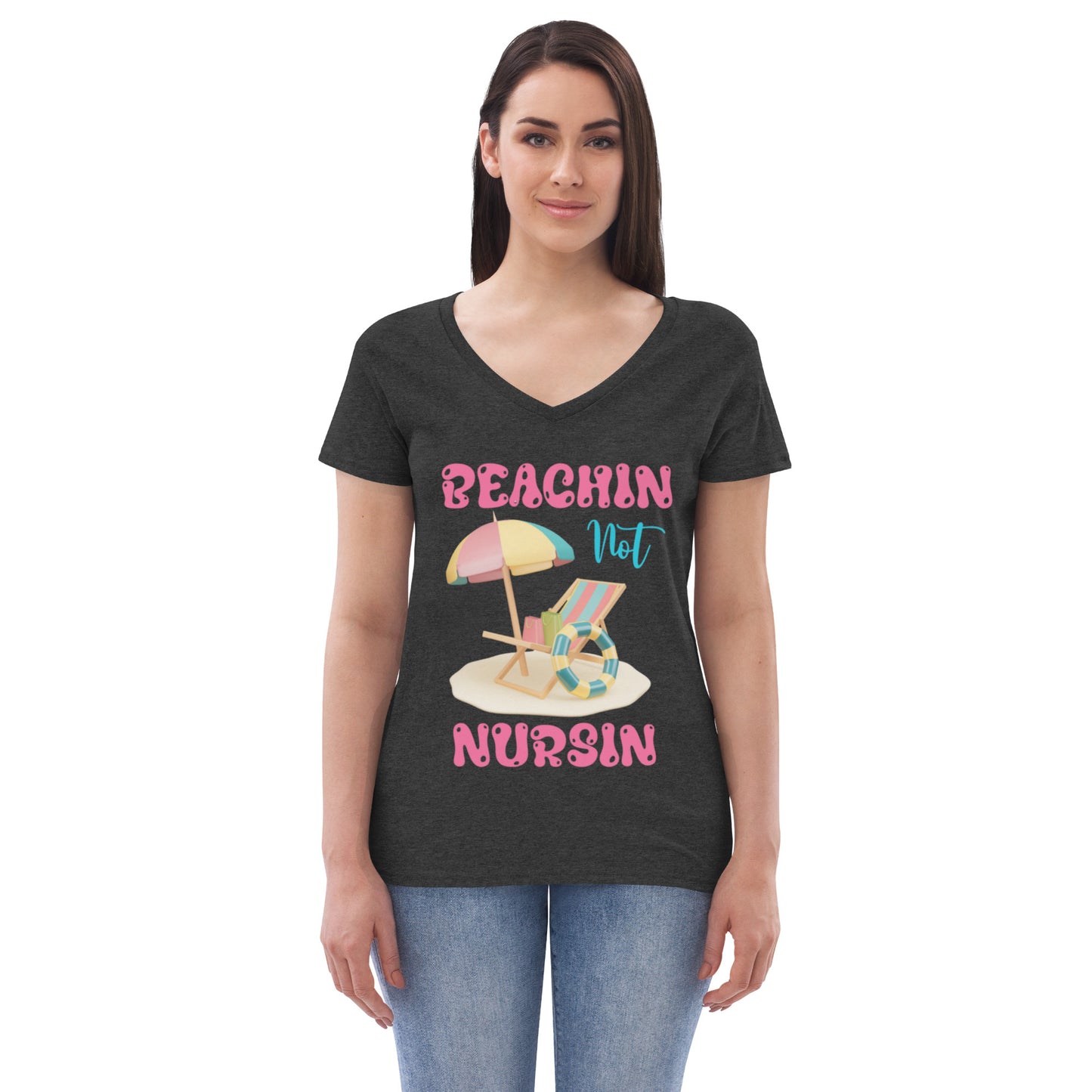 BEACHIN NOT NURSIN V-NECK