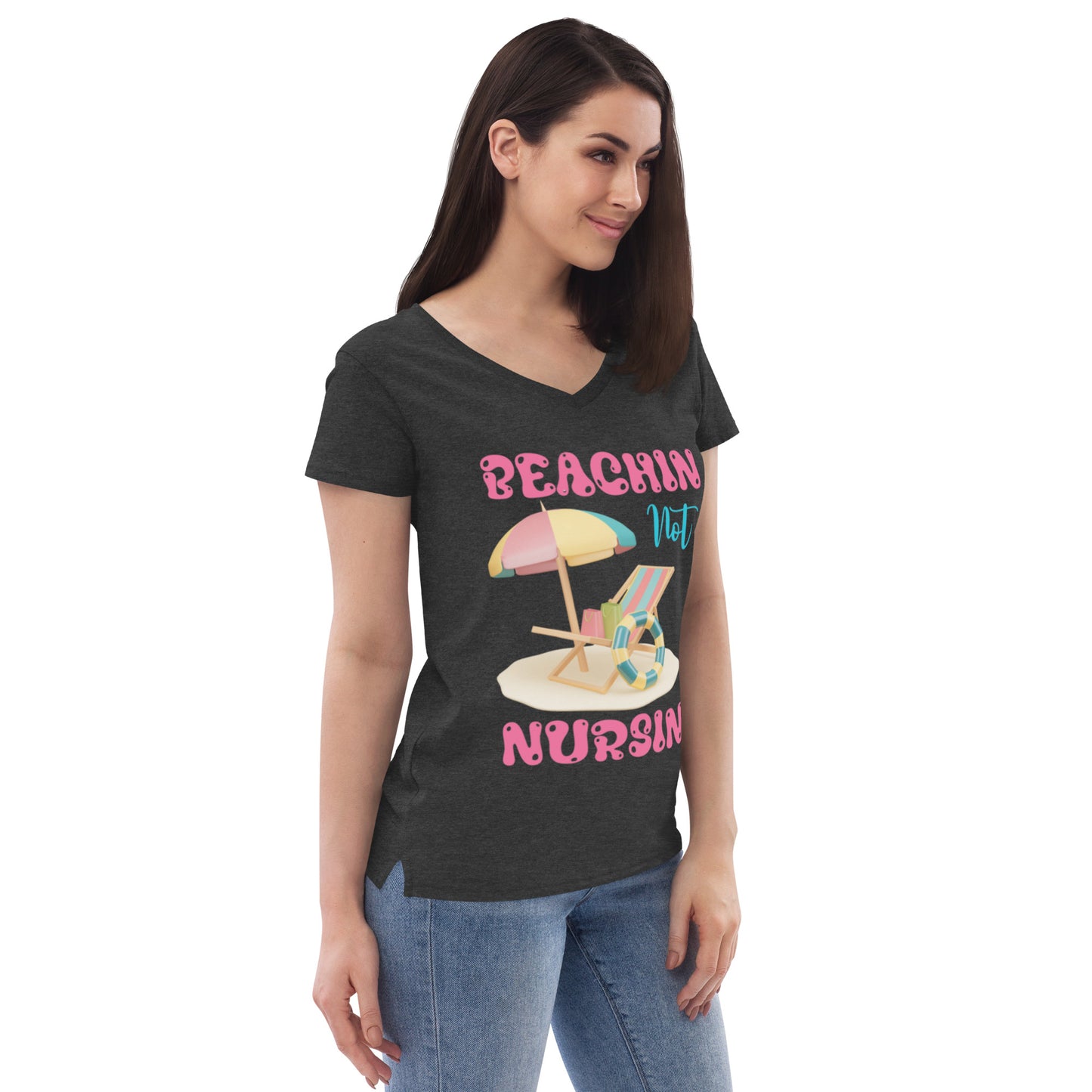 BEACHIN NOT NURSIN V-NECK