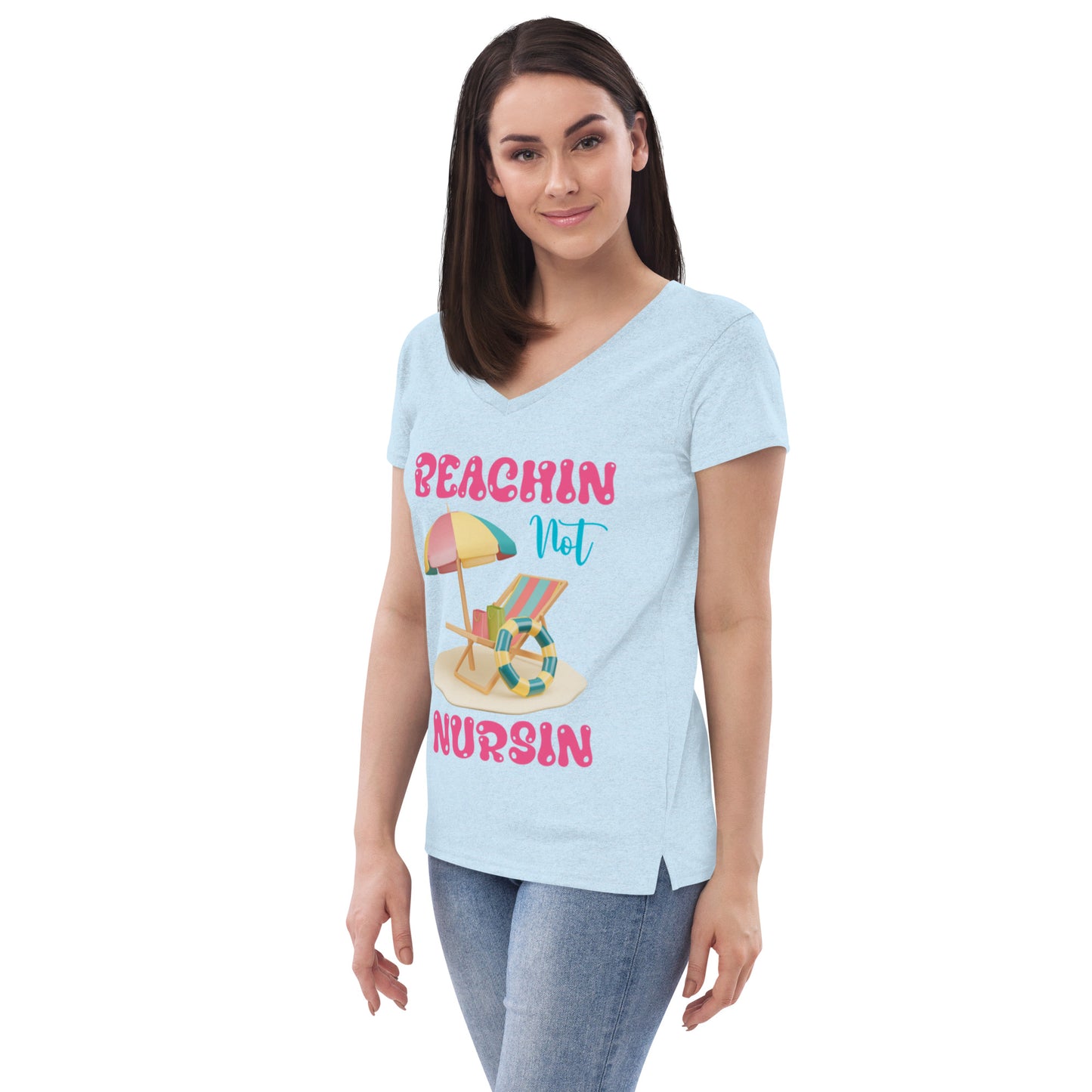 BEACHIN NOT NURSIN V-NECK