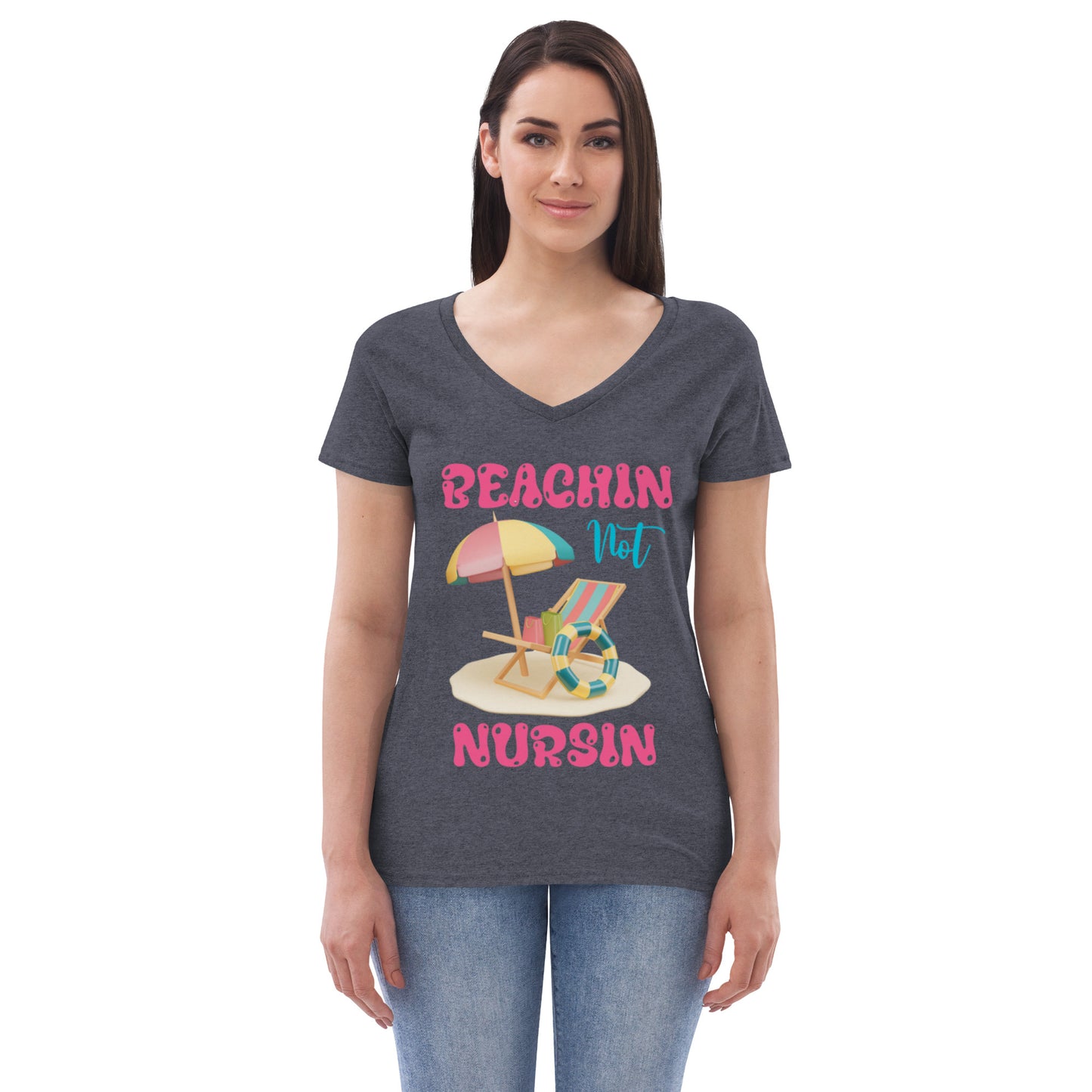 BEACHIN NOT NURSIN V-NECK