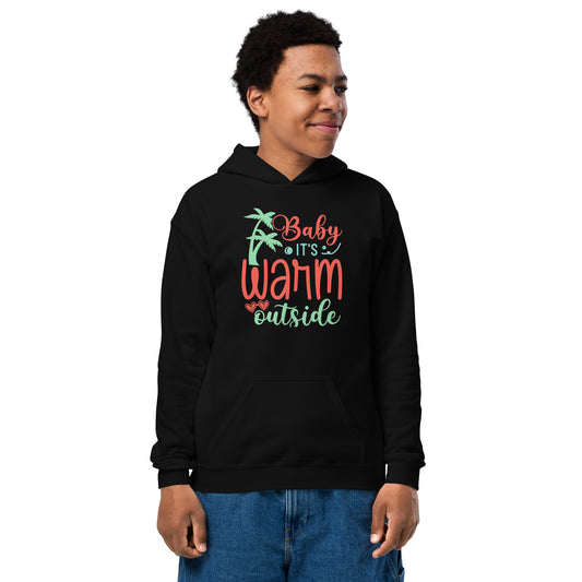 BABY IT'S WARM OUTSIDE YOUTH HOODIE