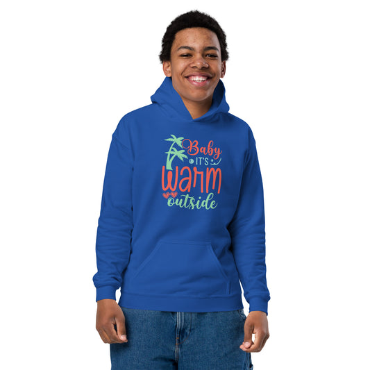 BABY IT'S WARM OUTSIDE YOUTH HOODIE