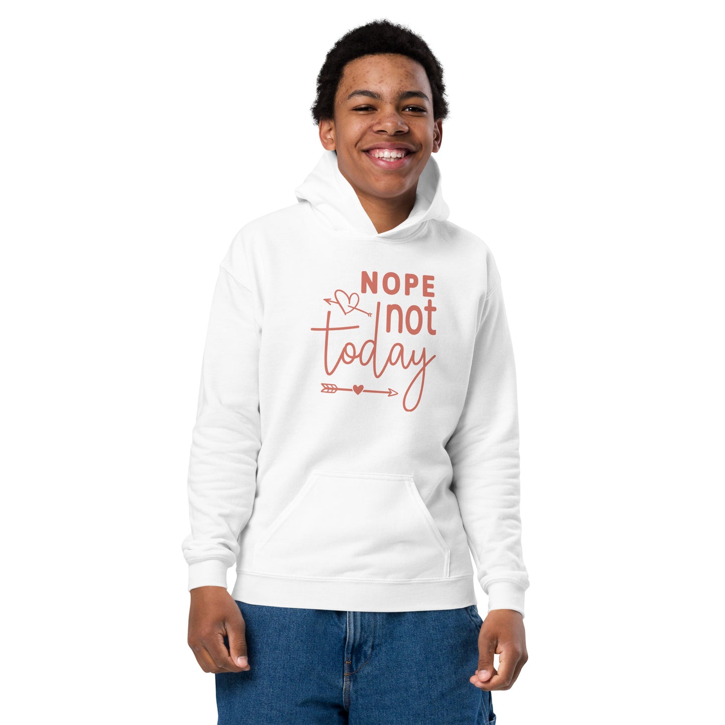 NOPE NOT TODAY YOUTH HOODIE