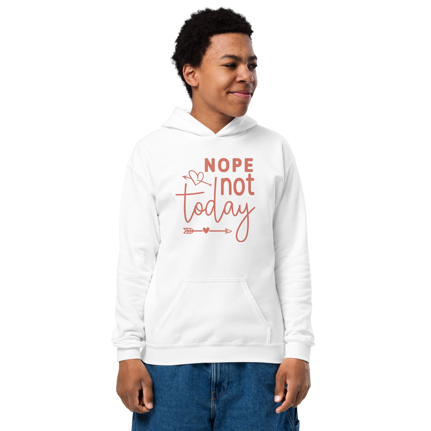 NOPE NOT TODAY YOUTH HOODIE