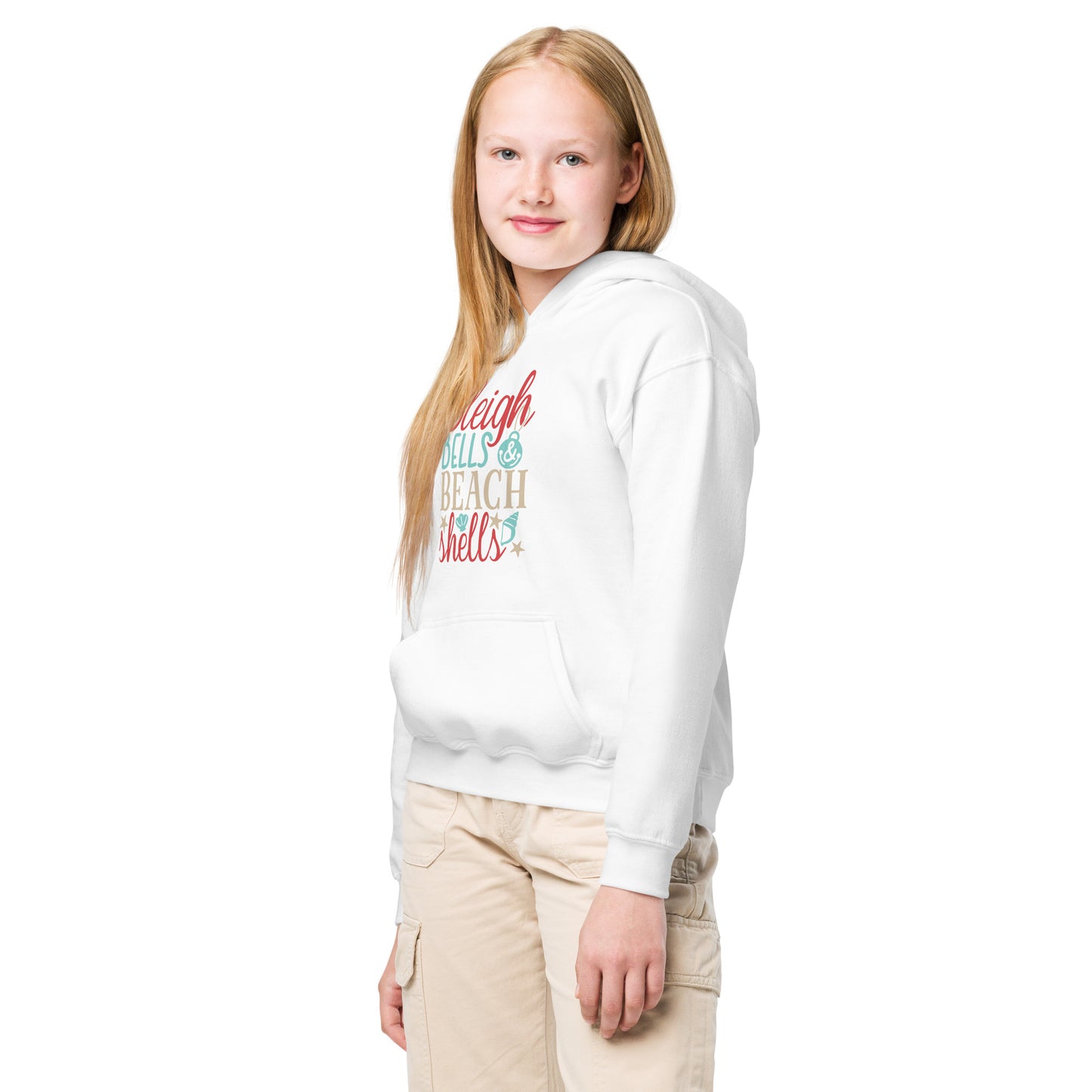 SLEIGH BELLS BEACH SHELLS YOUTH HOODIE