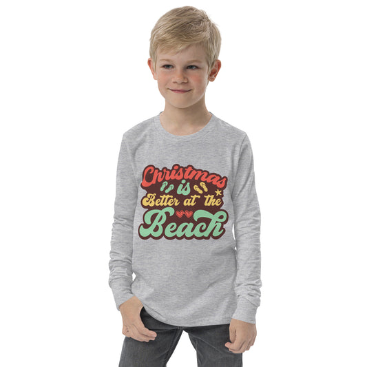 CHRISTMAS IS BETTER AT THE BEACH YOUTH LONG SLEEVE TEE